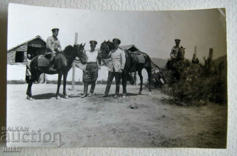 Fotografie ofițeri din regimentul de cavalerie PSV Edirne