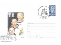 Postal envelope 40 years since the landing of the moon