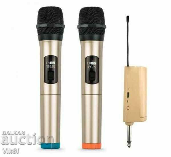 2 SM-820A wireless microphones