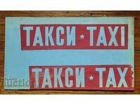 Old TAXI sign