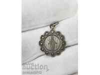 Old Silver Saint Medallion 1899