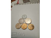 YUGOSLAVIA - LOT OF COINS 1 DINAR - 6 pcs. - BGN 3