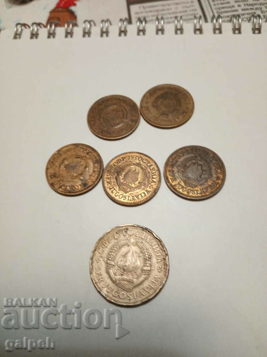 Delivery of YUGOSLAVIA - LOT OF COINS 10 money and 2 dinars - 6 pcs. - BGN 1.5 Delivery of YUGOSLAVIA - LOT OF COINS 10 money and 2 dinars - 6 pcs. - BGN 1.5