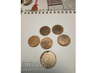 YUGOSLAVIA - LOT OF COINS 10 money and 2 dinars - 6 pcs. - BGN 1.5