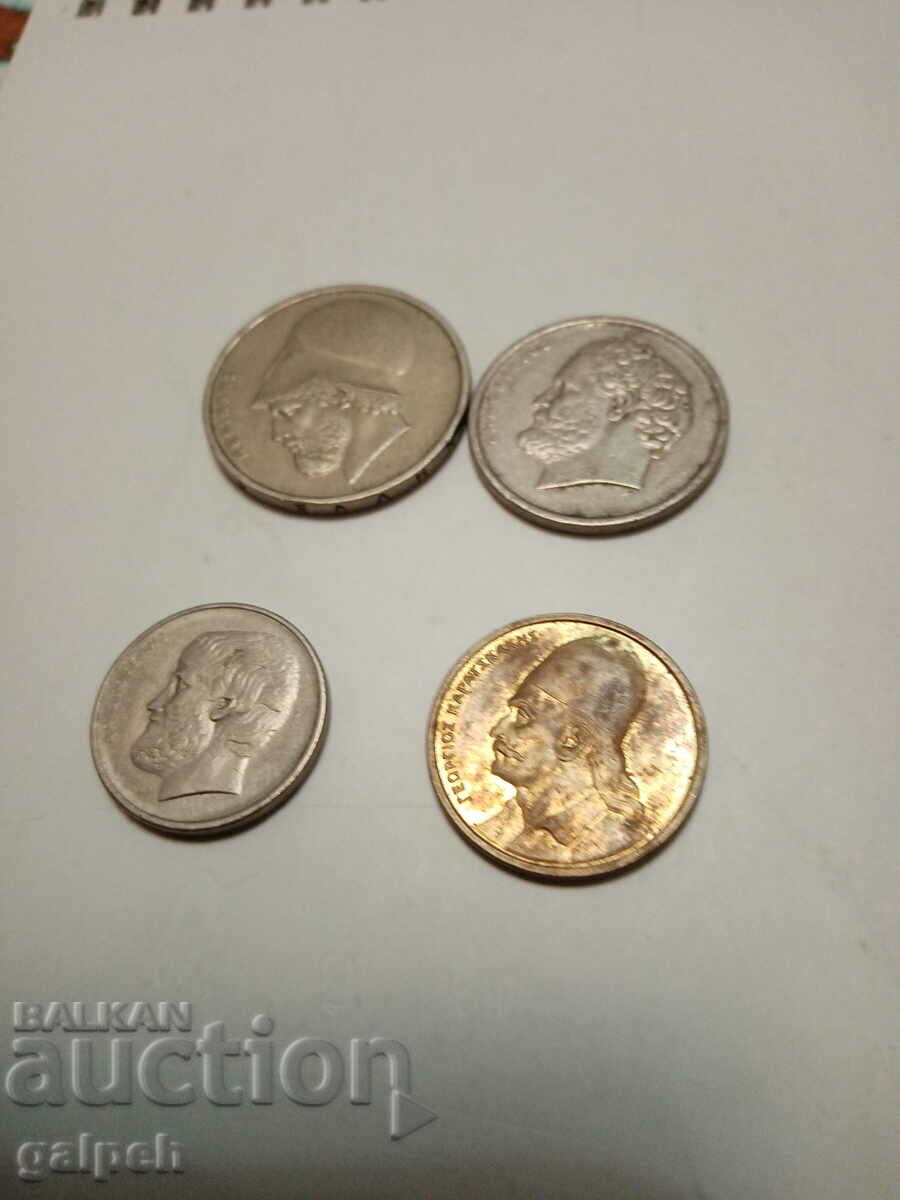 Delivery of GREECE - LOT OF COINS -1982 - 4 pcs. - BGN 2.2 Delivery of GREECE - LOT OF COINS -1982 - 4 pcs. - BGN 2.2