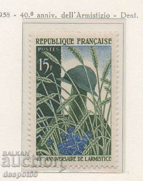 1958. Franța. 40, din armistițiului.
