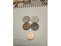 GREECE - LOT OF COINS - 10, 2 and 1 drachmas - 5 pcs. - BGN 2