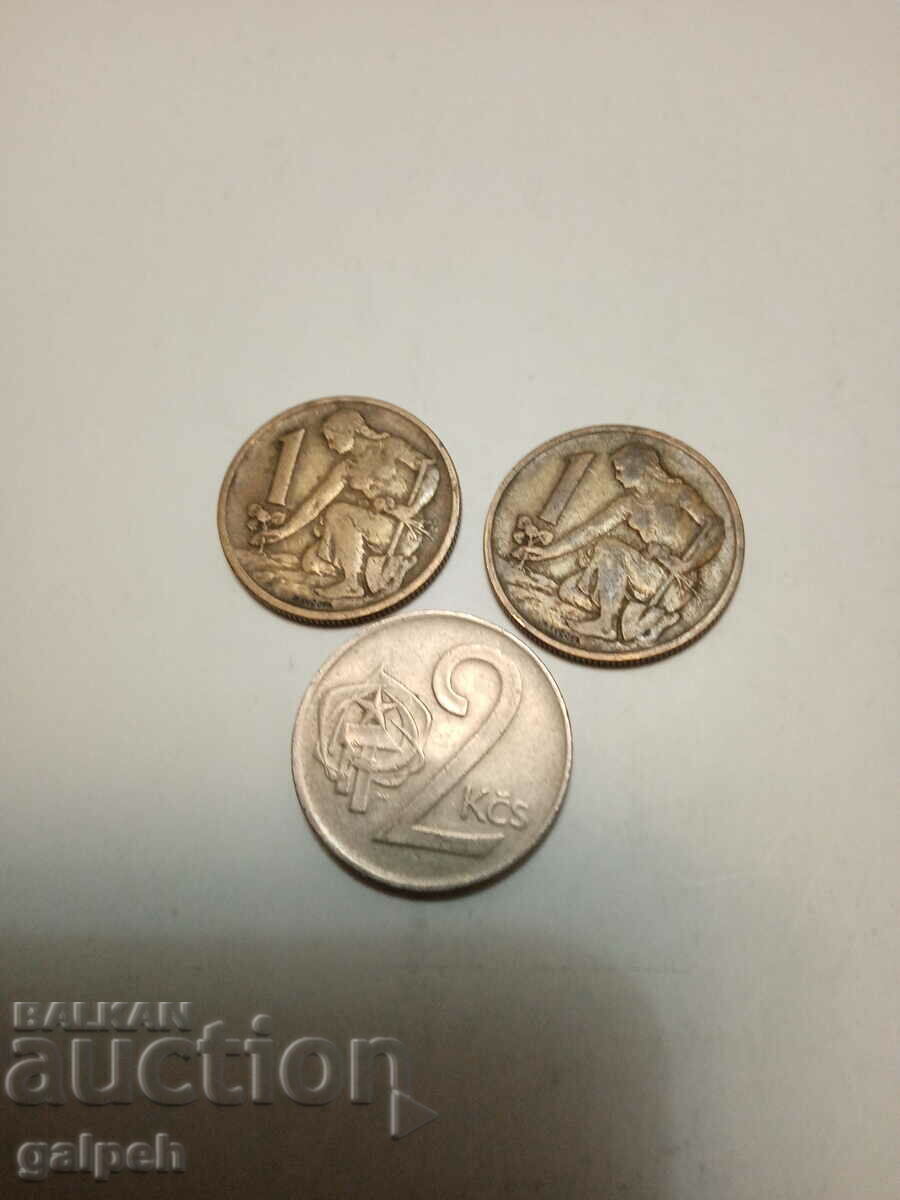 Auction CZECHOSLOVAKIA/CZECH REPUBLIC - COINS - 5 pcs. - BGN 2 Auction CZECHOSLOVAKIA/CZECH REPUBLIC - COINS - 5 pcs. - BGN 2