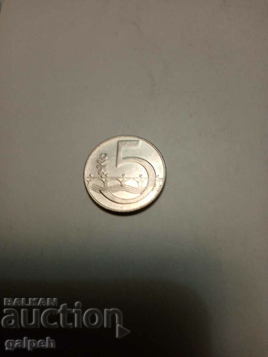 Delivery of CZECHOSLOVAKIA/CZECH REPUBLIC - COINS - 5 pcs. - BGN 2 Delivery of CZECHOSLOVAKIA/CZECH REPUBLIC - COINS - 5 pcs. - BGN 2