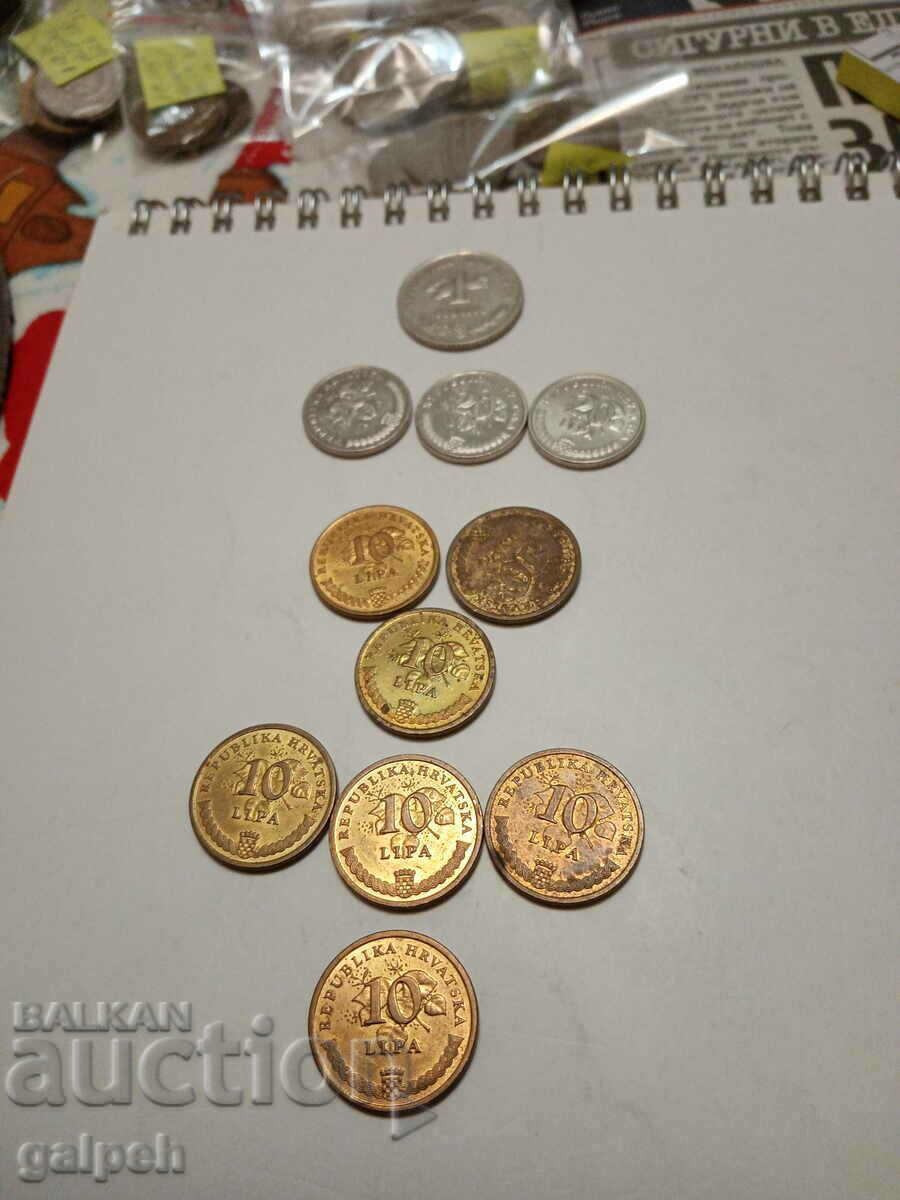 CROATIA - COINS - 10 pcs. - BGN 2.5 - 5 CROATIA - COINS - 10 pcs. - BGN 2.5 - 5