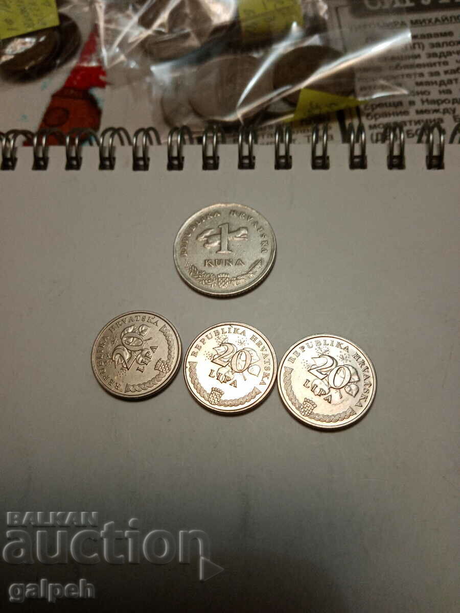 CROATIA - COINS - 10 pcs. - BGN 2.5 - 6 CROATIA - COINS - 10 pcs. - BGN 2.5 - 6