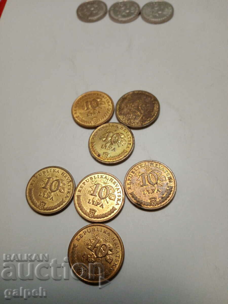 CROATIA - COINS - 10 pcs. - BGN 2.5 - 7 CROATIA - COINS - 10 pcs. - BGN 2.5 - 7