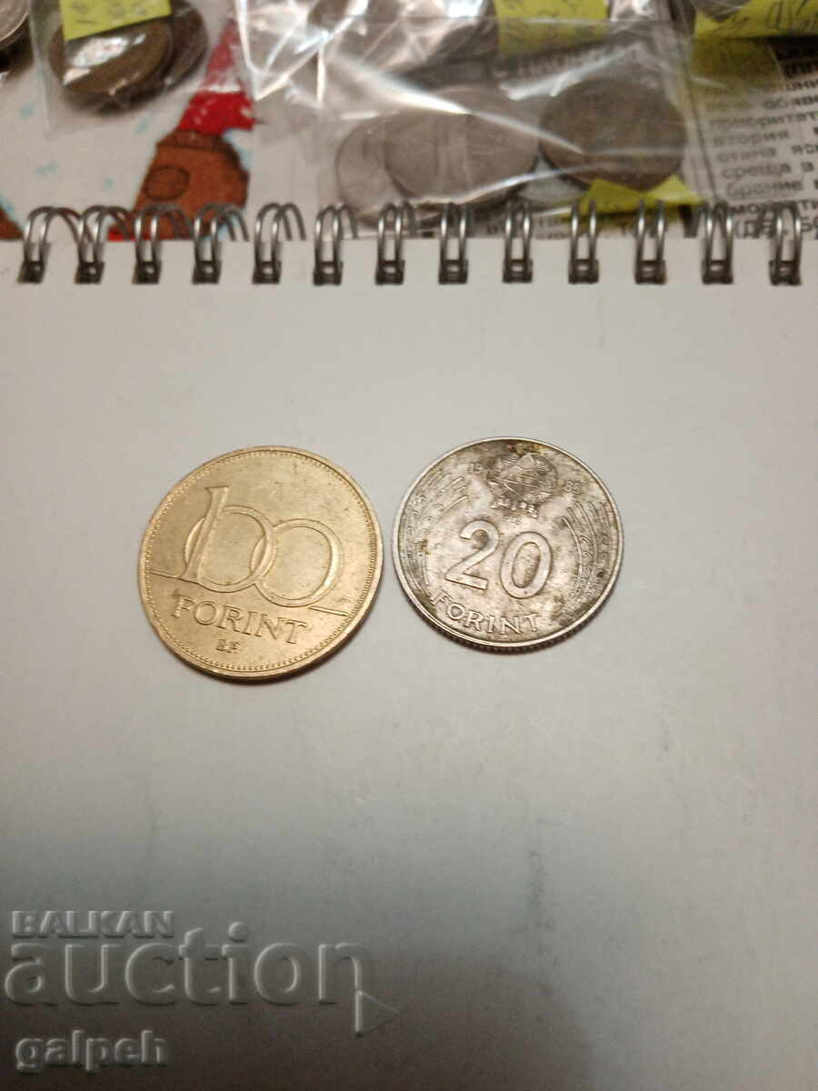 HUNGARY - LOT OF COINS - 6 pcs. - BGN 1.8 with price 1.80 BGN | € 0.92 HUNGARY - LOT OF COINS - 6 pcs. - BGN 1.8 with price 1.80 BGN | € 0.92