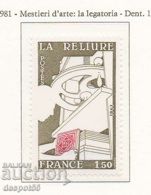 1981. Franța. Artizanat - legătorie.