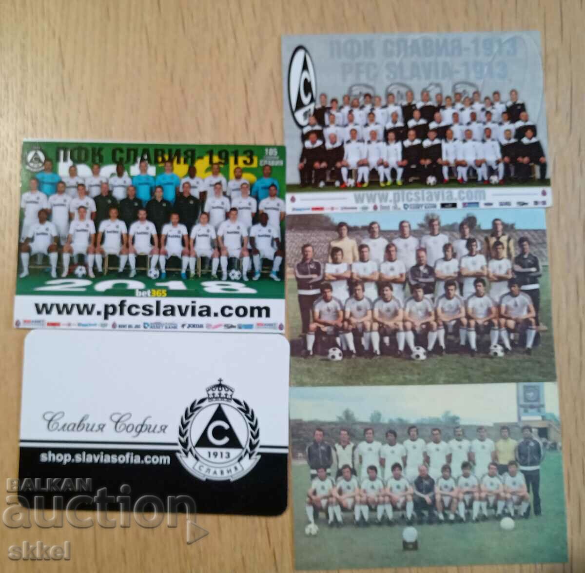 Football calendars Slavia 5 pcs. 1980-2019