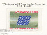 1981. France. 100th Anniversary of the College of Commerce, Paris.
