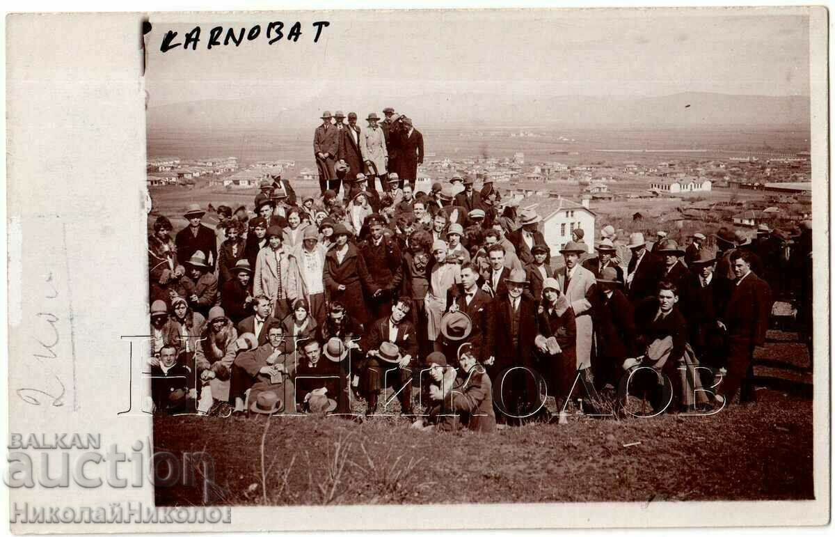 1930 OLD PHOTO KARNOBAT GUEST FOLK CHOIR BURGAS B974