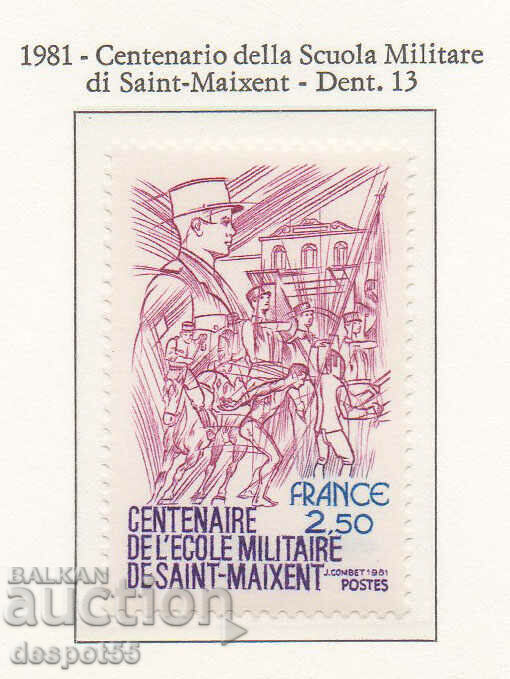 1981. Γαλλία. Επέτειος της στρατιωτικής ακαδημίας «Άγιος Maxit.»