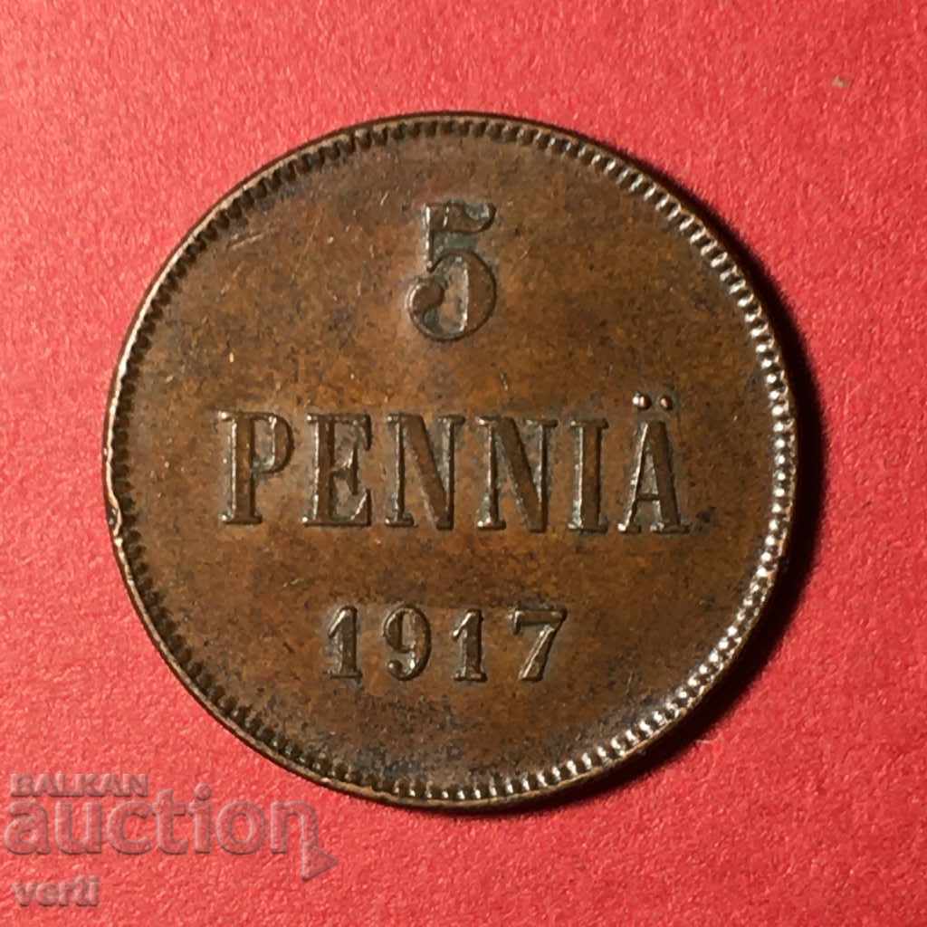 5 пенита 1917, Финландия