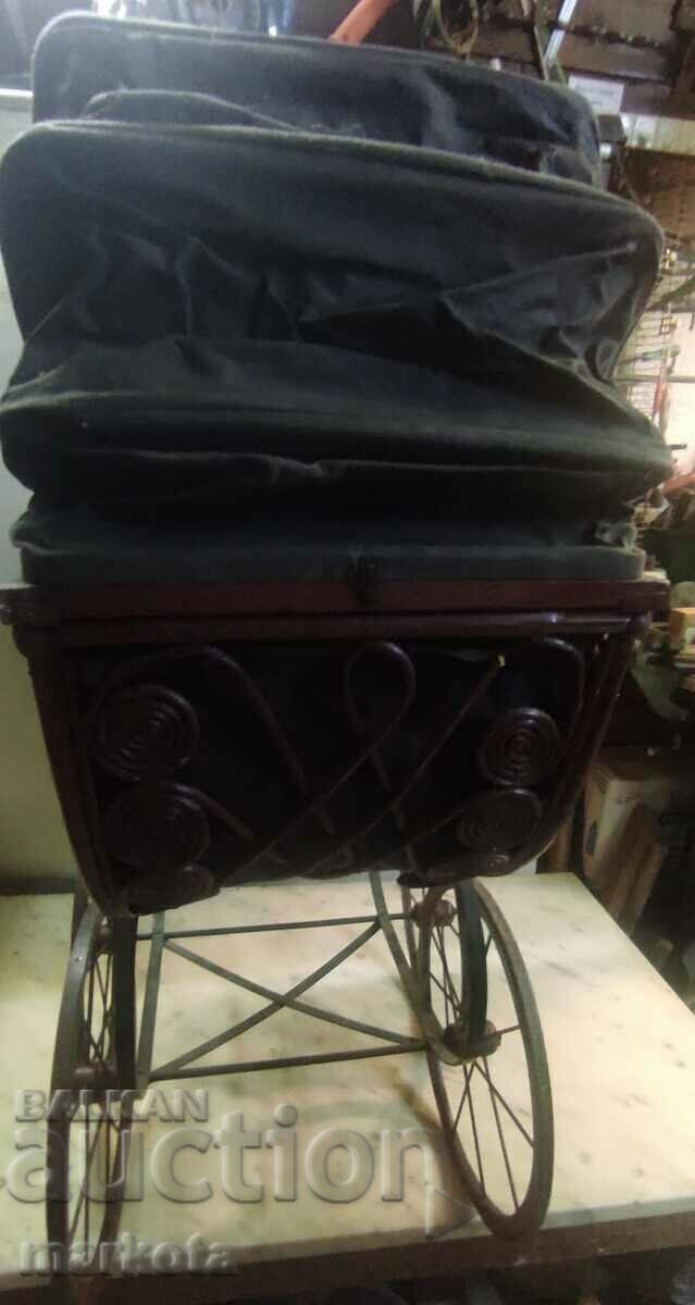 Large vintage doll carriage - 5