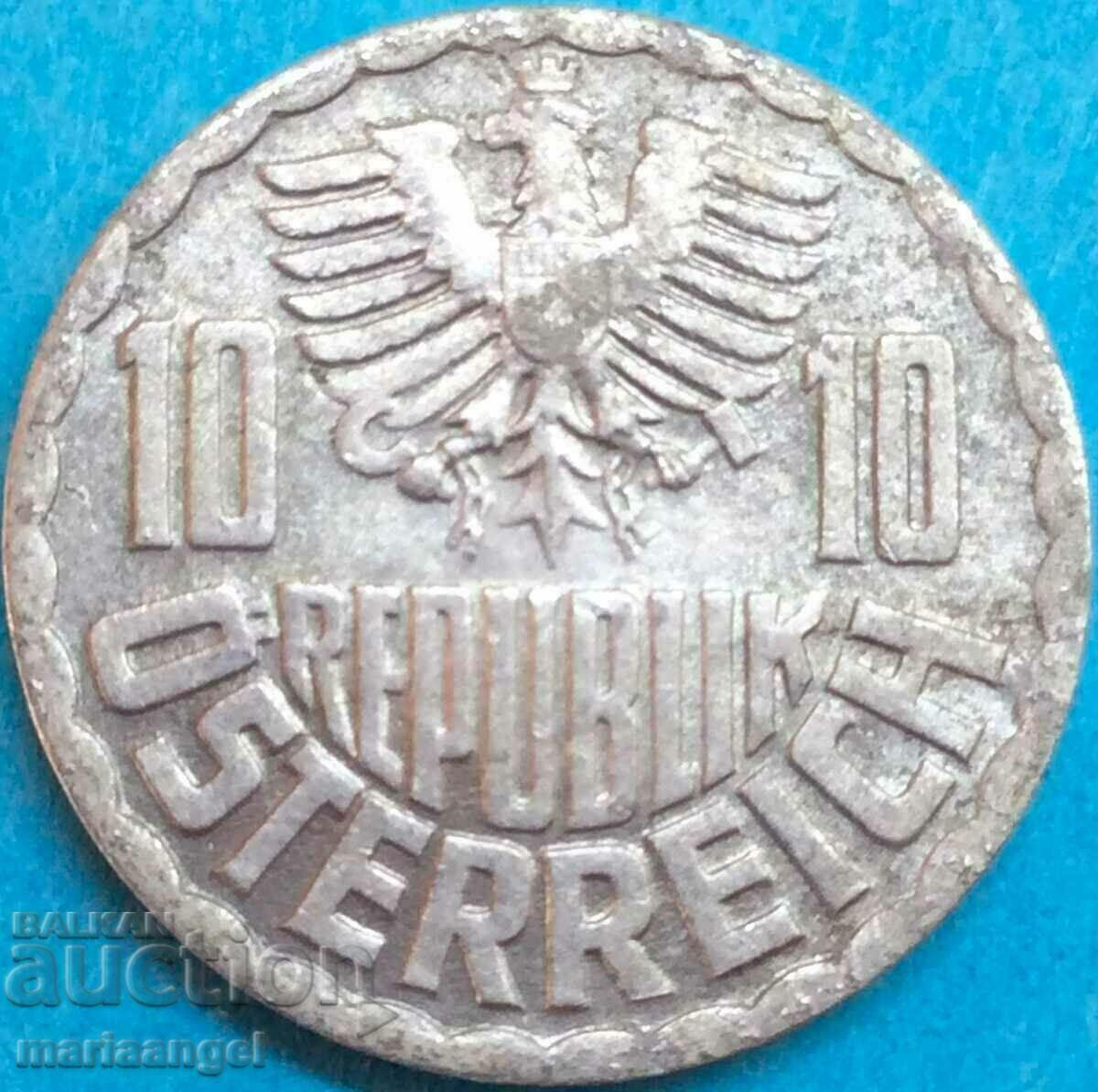 Austria 1972 10 pennies