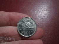 5 cents 2009 Canada Beaver