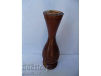 No.*6748 old wooden candlestick - carved ornaments