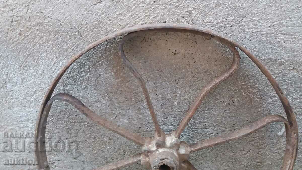 WROUGHT RENAISSANCE RIVETED PHATON WHEEL, BICYCLE, WAGON with price 22.99 BGN | € 11.75