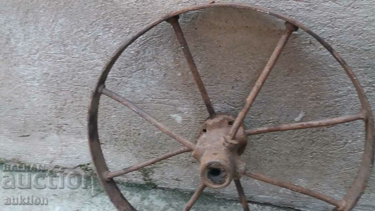 WROUGHT RENAISSANCE RIVETED PHATON WHEEL, BICYCLE, WAGON with price 22.99 BGN | € 11.75