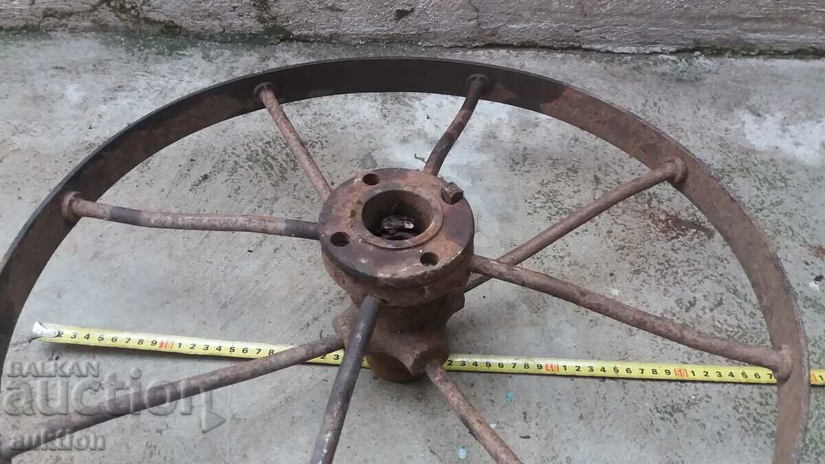 WROUGHT RENAISSANCE RIVETED PHATON WHEEL, BICYCLE, WAGON - 6