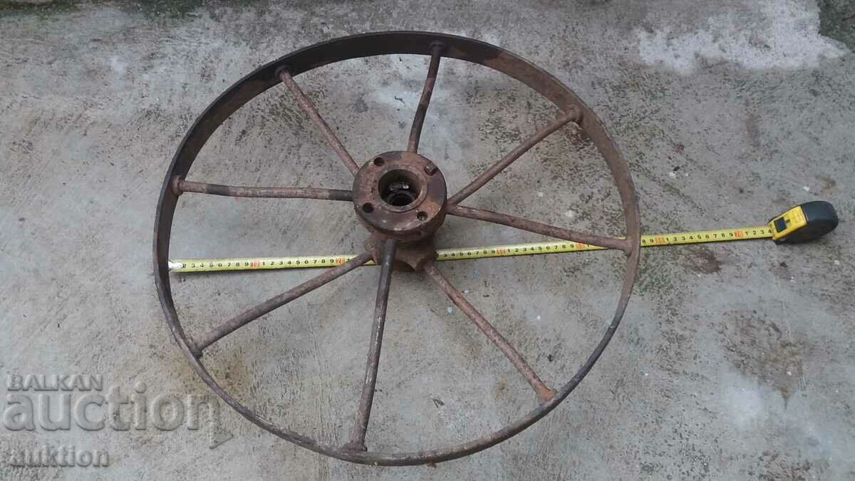 WROUGHT RENAISSANCE RIVETED PHATON WHEEL, BICYCLE, WAGON - 7