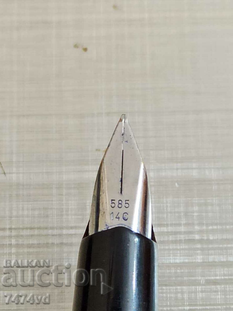 Pen Pelikan 21 Silvexa Germany Golden pen white gold - 5