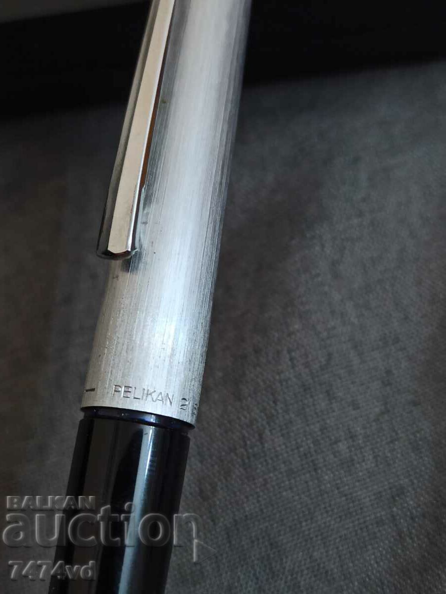 Pen Pelikan 21 Silvexa Germany Golden pen white gold - 7