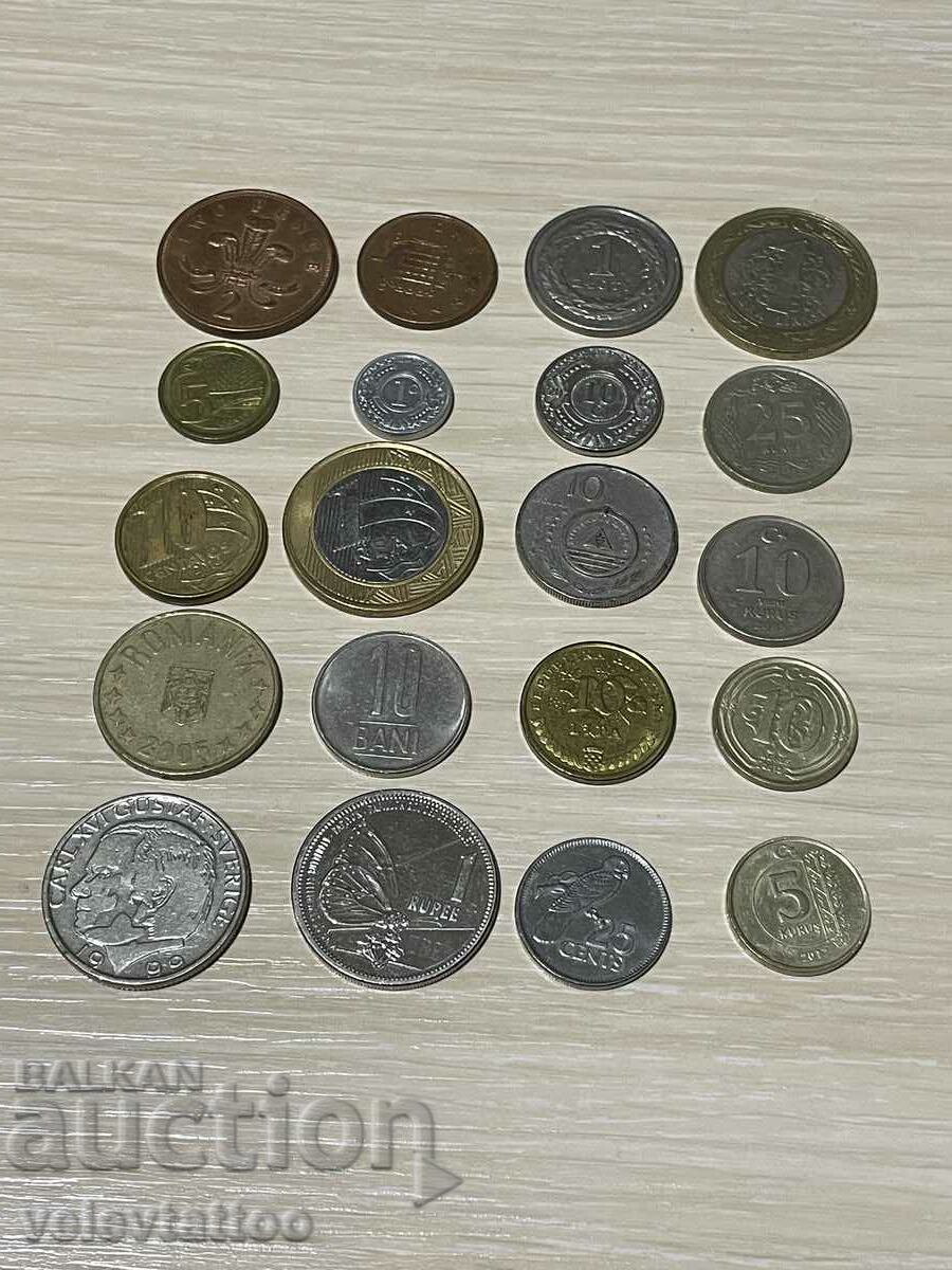 Lot de 20 de monede