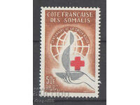 1963. Somalia franceză. 100 de ani Crucea Roșie Internațională.