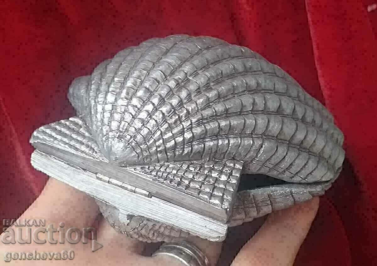 Auction  Rare Metal Sink Basin, Shell