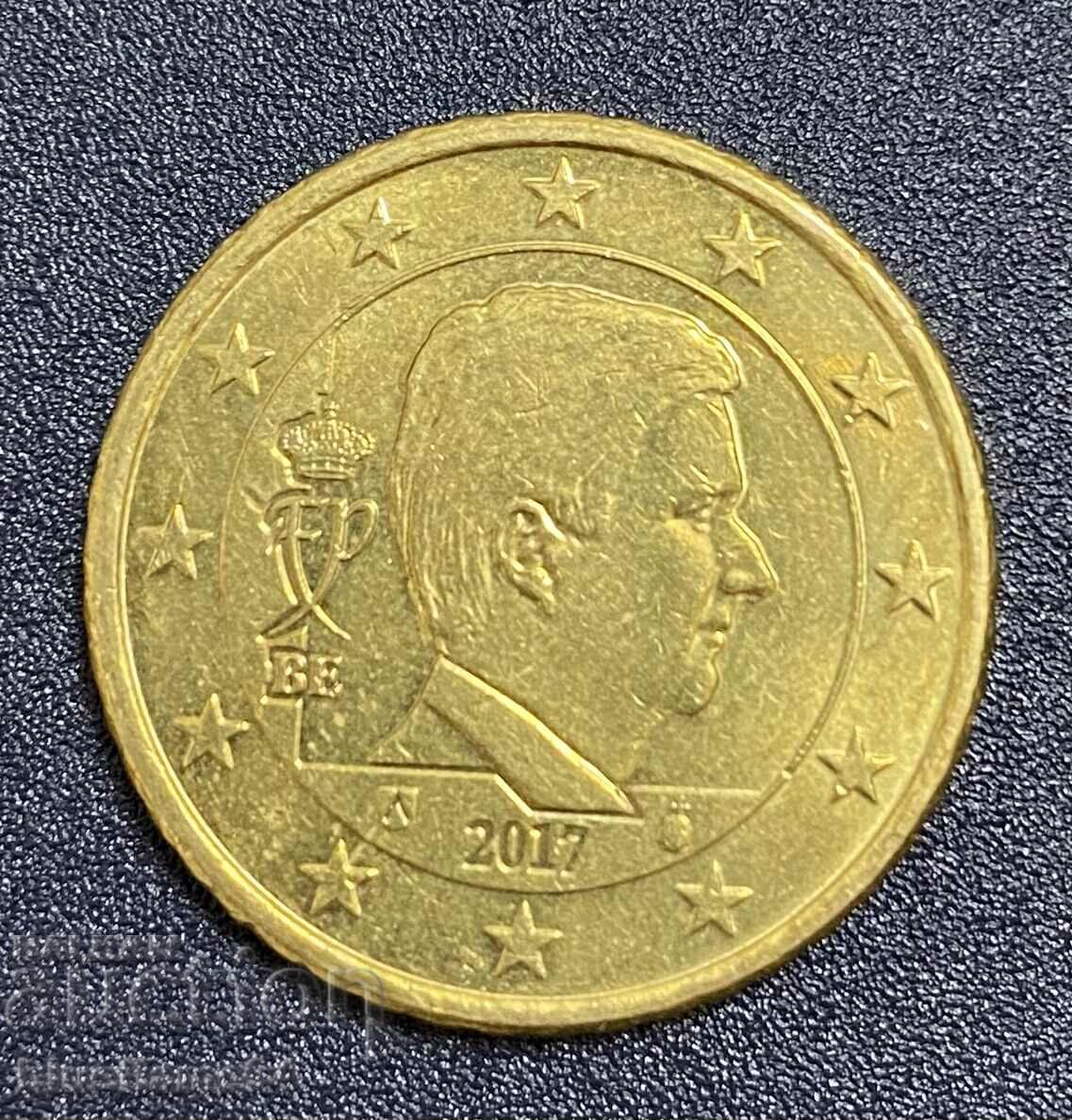 50 de cenți de euro Belgia 2017