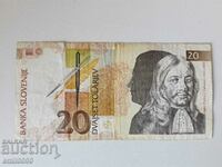 Banknote 20 tolars - Slovenia.