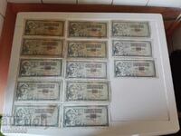 One thousand dinar banknotes - 1981