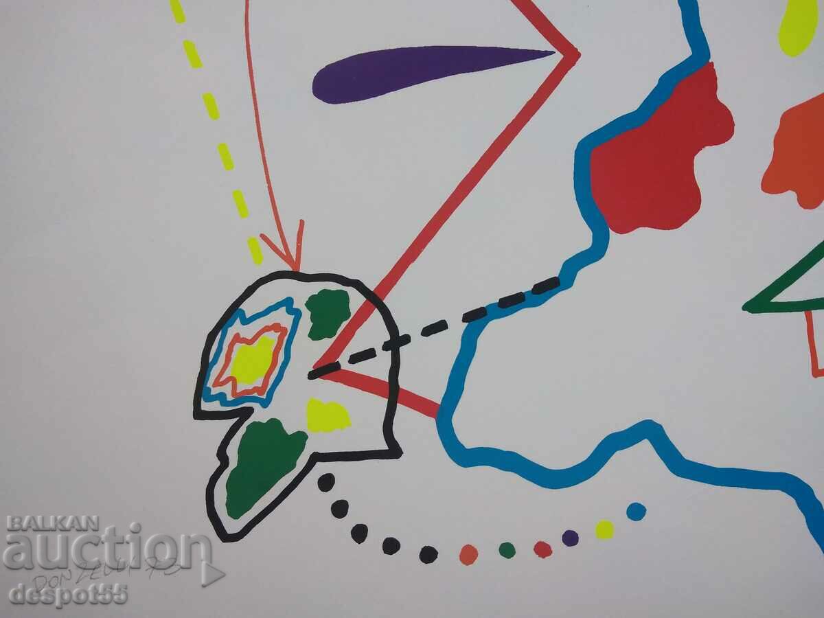 Auction Italy. Bruno Donzelli. PopArt - Serigraphy. Auction Italy. Bruno Donzelli. PopArt - Serigraphy.