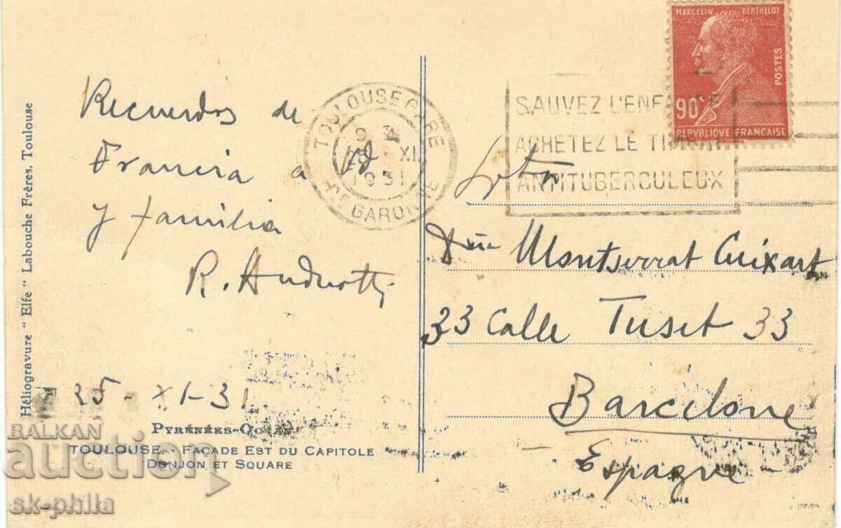 Old postcard - Toulouse, City Hall with price 1.60 BGN | € 0.82 Old postcard - Toulouse, City Hall with price 1.60 BGN | € 0.82