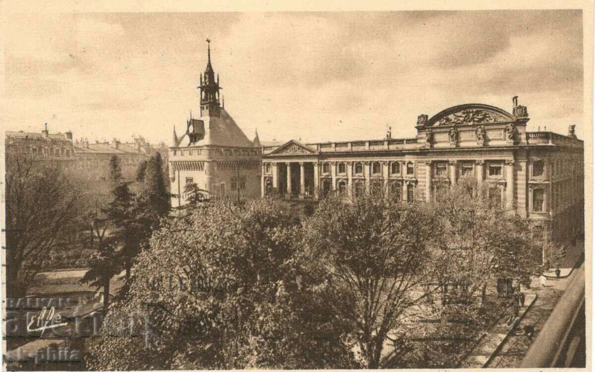 Παλιά καρτ ποστάλ - Τουλούζη, Δημαρχείο