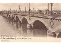 Old postcard - Bordeaux, Bridge of Pierre