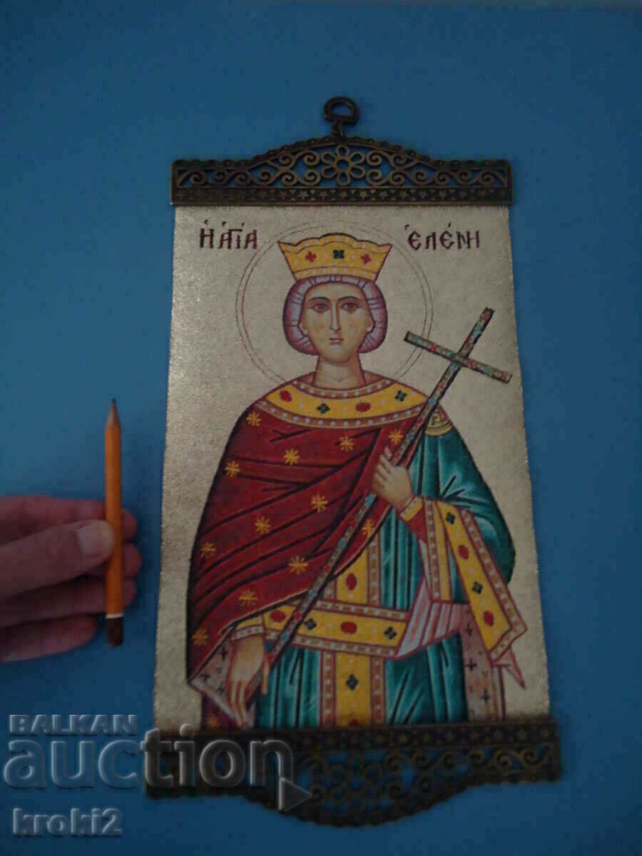 Saint Helena Greek Cloth Icon