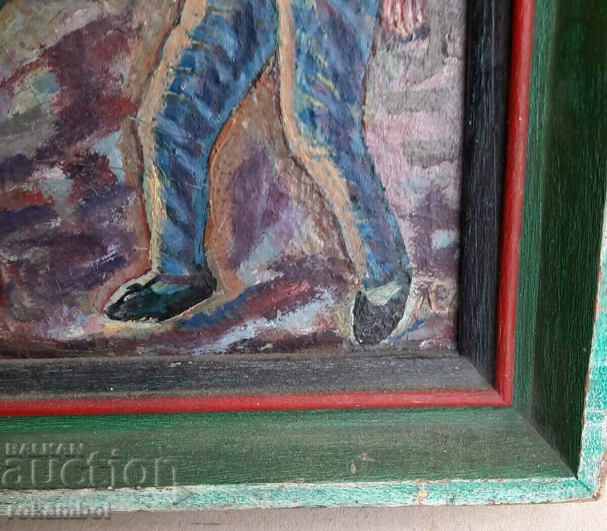 Auction An old oil painting by the artist Lubomir Savinov Auction An old oil painting by the artist Lubomir Savinov