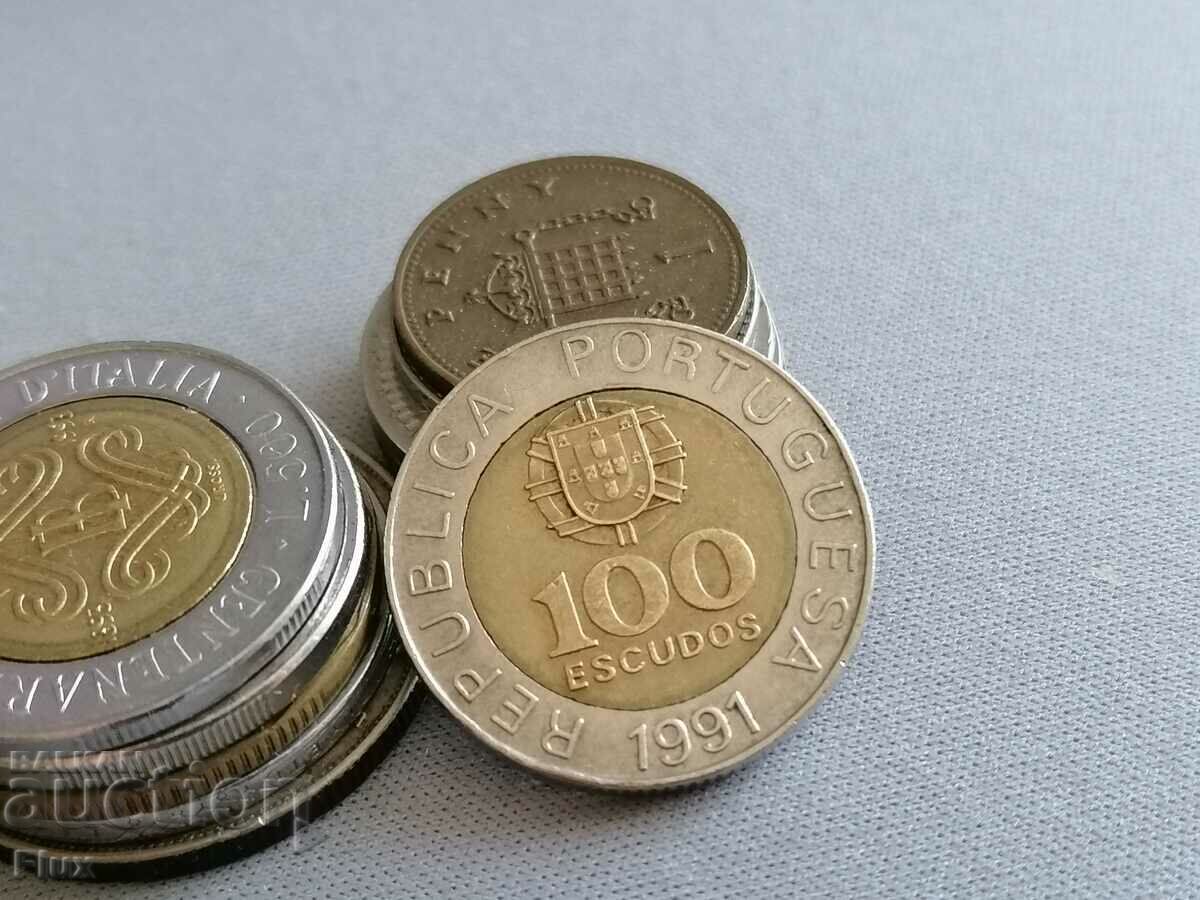 Coin - Portugal - 100 escudo 1991