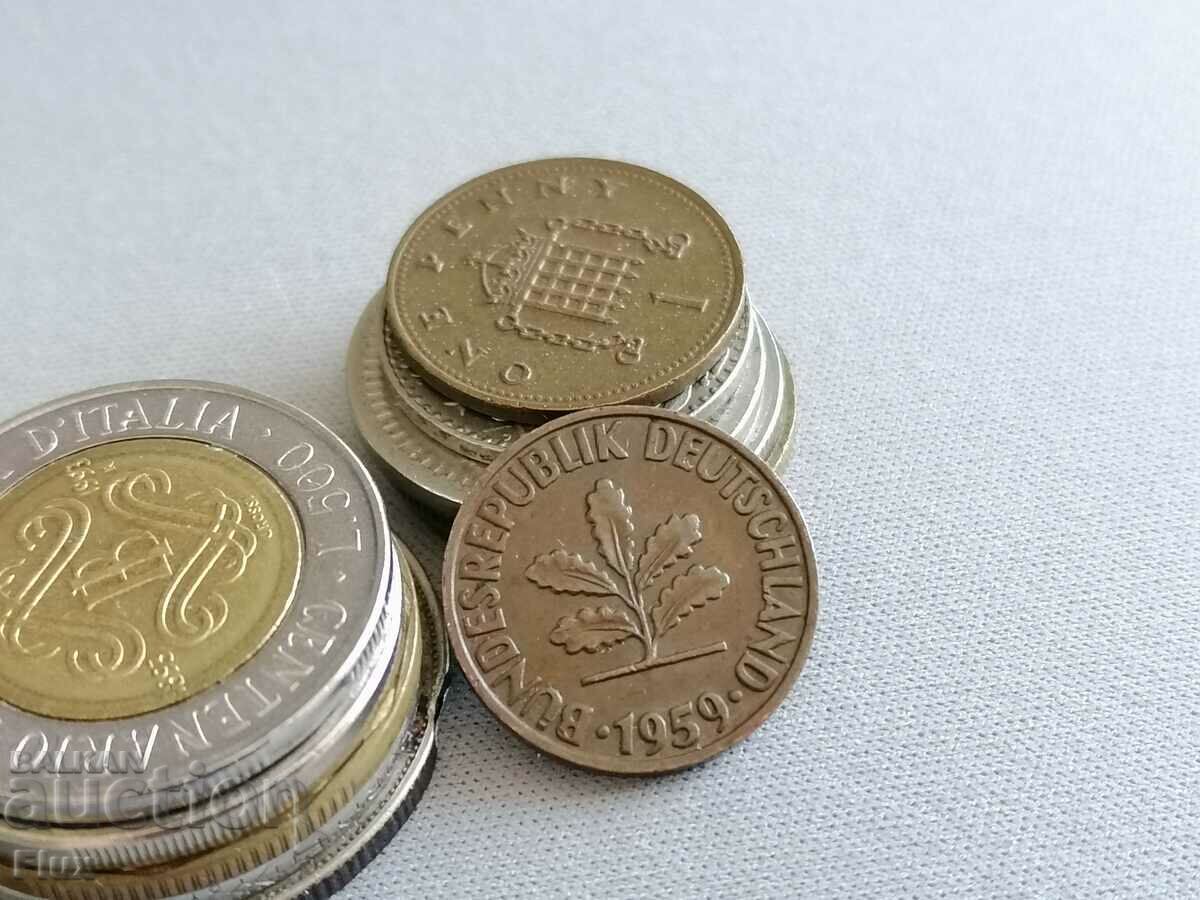 Coin - Germany - 2 Pfennig | 1959; Series D with price 1.00 BGN | € 0.51 Coin - Germany - 2 Pfennig | 1959; Series D with price 1.00 BGN | € 0.51