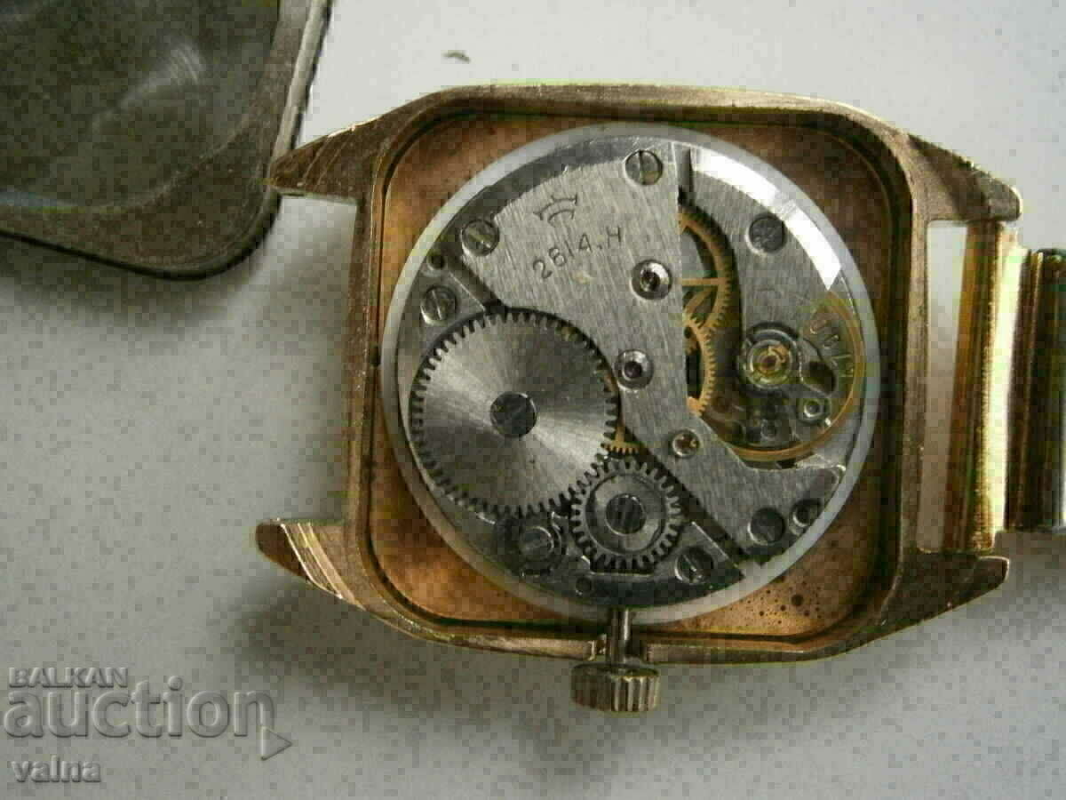 ROCKET cal. 2614.H, made in USSR, case 32.5x32.5mm, Au - 6