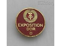 GDR EXHIBITION GERMANY BADGE