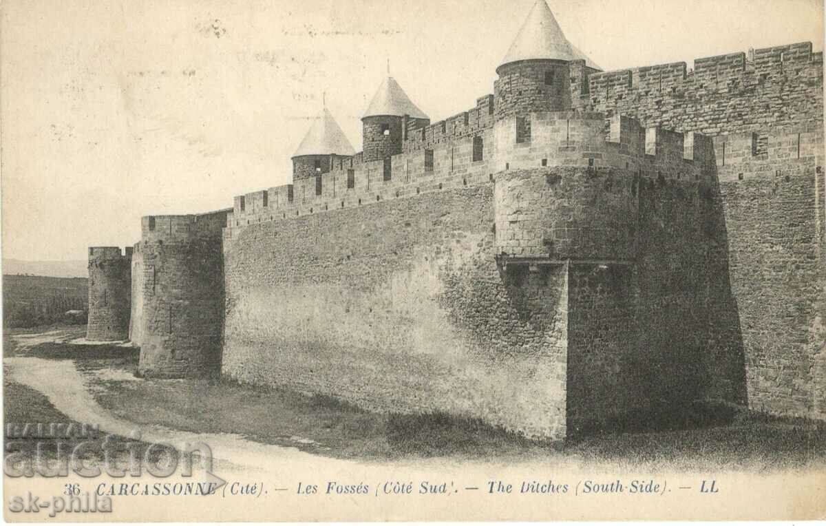 Стара картичка - Каркасон, Крепост